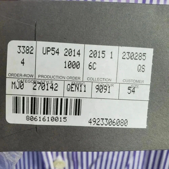 ALEXANDER MCQUEEN BENGAL STRIPED COTTON SHORT-SLEEVE SHIRT Size 54 - Picture 3 of 5